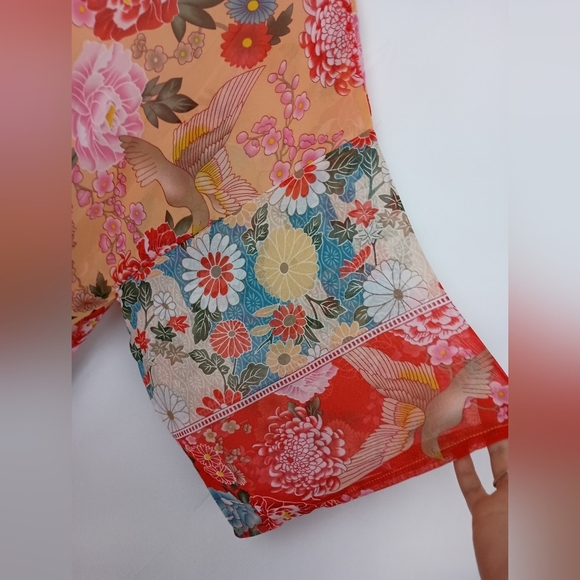 Floral Kimono Dress Coverup Similar To Spell (#1,312) - Picture 9 of 10